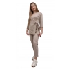 Komplet medyczny kosmetyczny 3/4 rękaw basic premium beżowy roz. XS